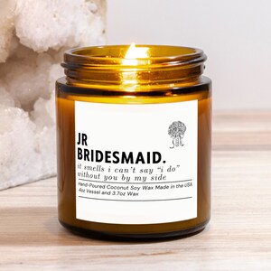 Be My Jr. Bridesmaid Proposal Candle Gift, Jr Bridesmaids Gifts Box for Bridesmaid, Candle Favors Jr. Bridesmaid Box for Bridesmaid Proposal