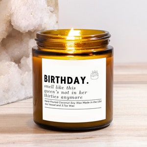 Personalized 40th Birthday Gift Funny Candle Fortieth Birthday Gift for Her Forties Era Forty Years Old Turning 40 40&#39;s Custom Name Gift
