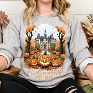 Halloweentown Est 1998 Sweatshirt, Halloweentown University, Vintage Halloweentown Sweatshirt, Fall Sweatshirt, Halloween Sweatshirt
