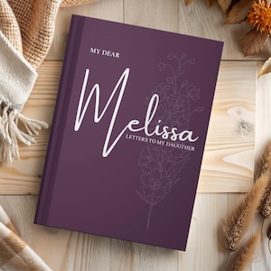 Cartas para mi hija, diario personalizado, regalos para hijas, diario de recuerdos, regalos para el mes de nacimiento, regalos para hijas, regalos personalizados para amigas