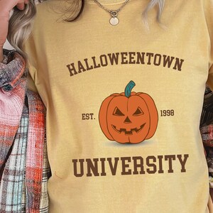 Halloween Town University Shirt Est. 1998, Spooky Halloweentown Shirt, Comfort Colors Vintage Halloween Shirt, Halloweentown Pumpkin Shirt