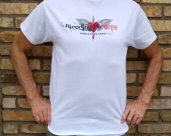 Bleeding HeARTS, Rebel for a Cause graphic t-shirt, gender-neutral, 100% pre-shrink cotton