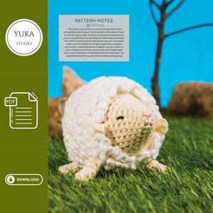PATTERN: Crochet sheep pattern - Amigurumi sheep pattern - crocheted sheep pattern – crochet lamb pattern - PDF crochet pattern - tutorial