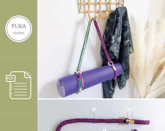 PATTERN Macrame Yoga Mat Strap DIY Instant Download Step by Step Instructions