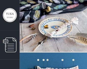 Macrame Keychain Pattern PDF: DIY Wristlet Tutorial for Beginners