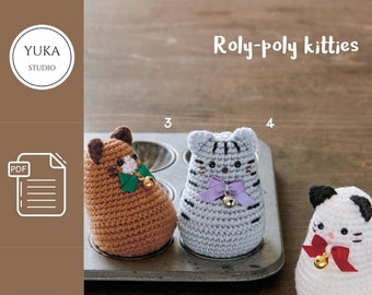Amigurumi Cat Crochet Pattern Bundle: 3-in-1 Kitty Plush (PDF Pattern)
