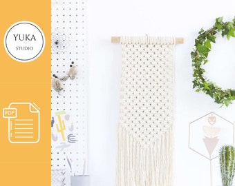 Beginner Macrame Wall Hanging Pattern: DIY Tutorial (PDF)