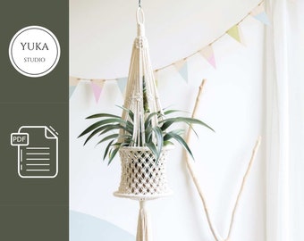 Macrame Plant Hanger Pattern: Step-by-Step DIY Tutorial (Digital Download)