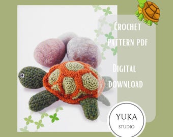 Crochet Turtle Pattern: Amigurumi Plush Animal (PDF Pattern)