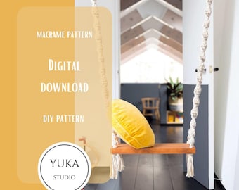 Macrame Swing Tutorial: Easy DIY Pattern for Beginners (PDF Download)