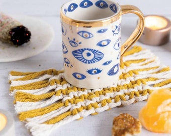 Makramee-Untersetzer-Muster: Anfänger DIY-Anleitung (Digitaler Download)