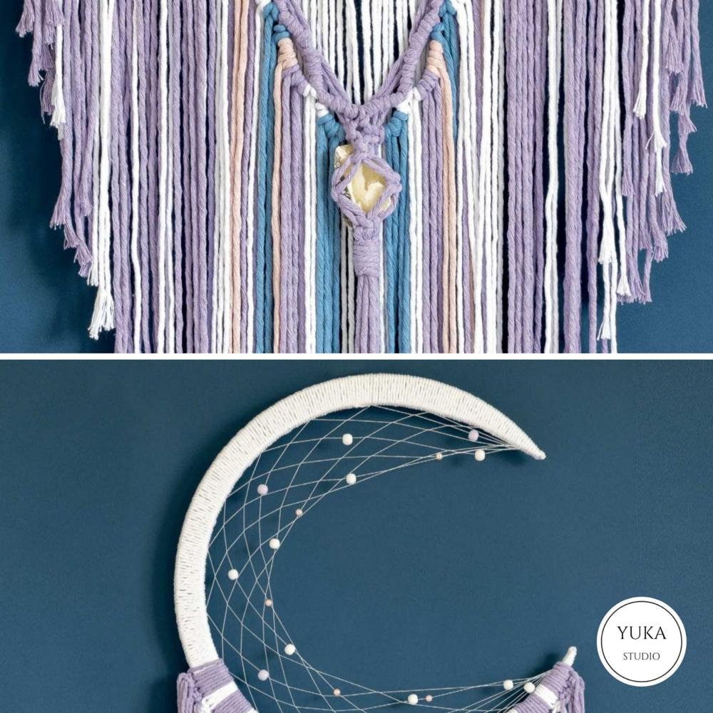 3in 1 Macrame Dream Catcher PDF Tutorial | Macrame Wall Hanging DIY ...