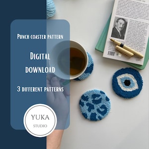 Punch Needle Template, Mug Rug, Punch Needle Pattern, Punch Needle, , PNG Pattern, Yarn Art,Embroidery Pattern, Digital Punch Needle Pattern