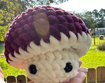 Crochet Mushroom Pop Plushie | Popping Mushroom | Fidget Toy