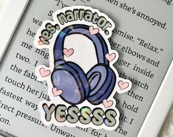 Yes, Narrator • Audiobook Holographic Sticker