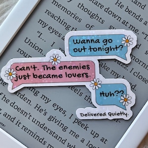 Enemies To Lovers • Text Message • Holographic Sticker