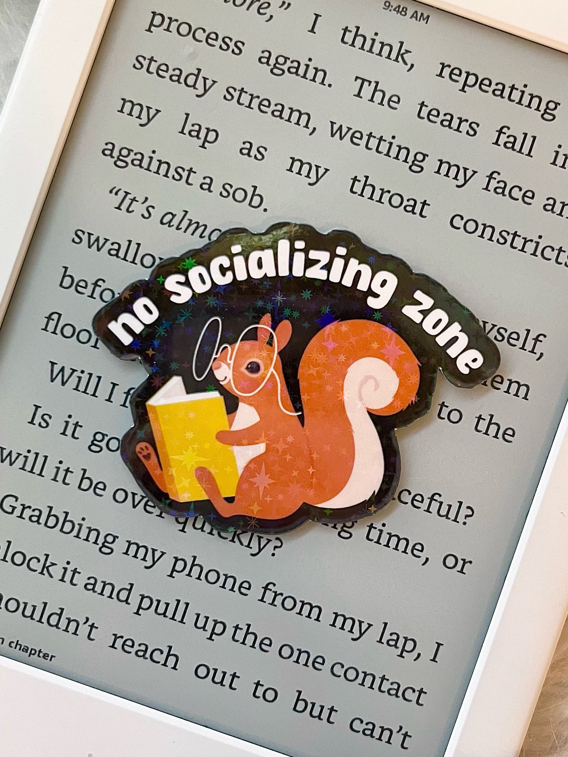 No Socializing/socialising Zone • Antisocial Reading Holographic ...
