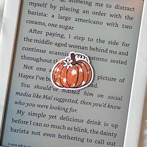 Cute Fall Pumpkin Holographic Sticker