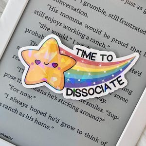 Hora de dissociar • Adesivo holográfico