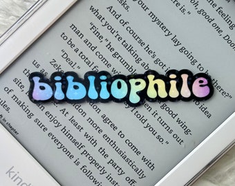 Bibliofiele holografische sticker