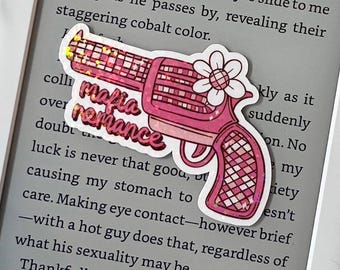 Pegatina holográfica de romance mafioso