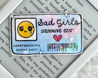 Sad Girls Reading Club Holographic Sticker