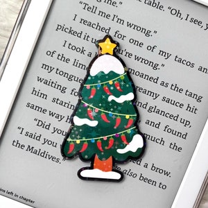 Adesivo olografico dell'albero di Natale piccante