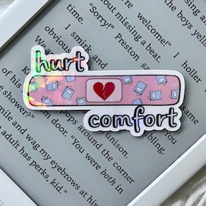 Hurt/Comfort • Romance Tropes • Holographic Sticker