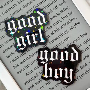 Brava ragazza gotica • Bravo ragazzo • Adesivo olografico