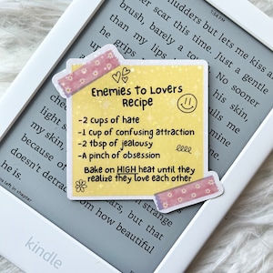 Enemies To Lovers Recipe • Holographic Sticker