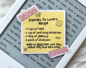 Enemies To Lovers Recipe • Holographic Sticker