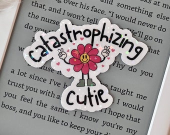 Adesivo olografico catastrofico per cutie/salute mentale