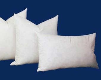Premium White Goose Down and Feathers Throw Pillow Insert Soft and Fluffy 100% Cotton Cover Luxury Hotel Quality Cushion Home Decor Sofa