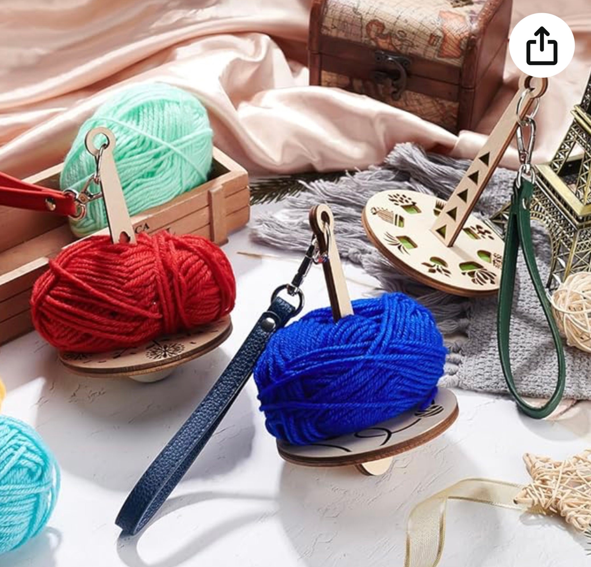 Knitting Wool Yarn Holder For Knitting And Crocheting Rotating Magnetic ...