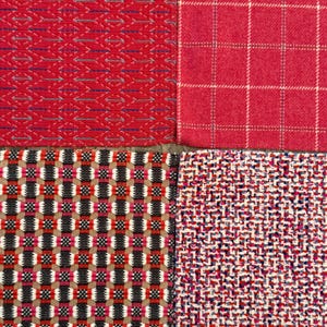 Stalen luxe bekleding: voorbeelden designer interieur: set van 4