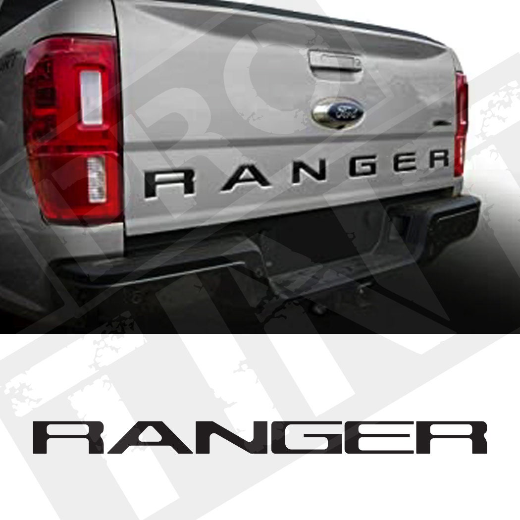 Ranger Truck Tailgate Text inlay decal kit Graphics  -  DIY Kit, easy to install, custom made, Custom Colours