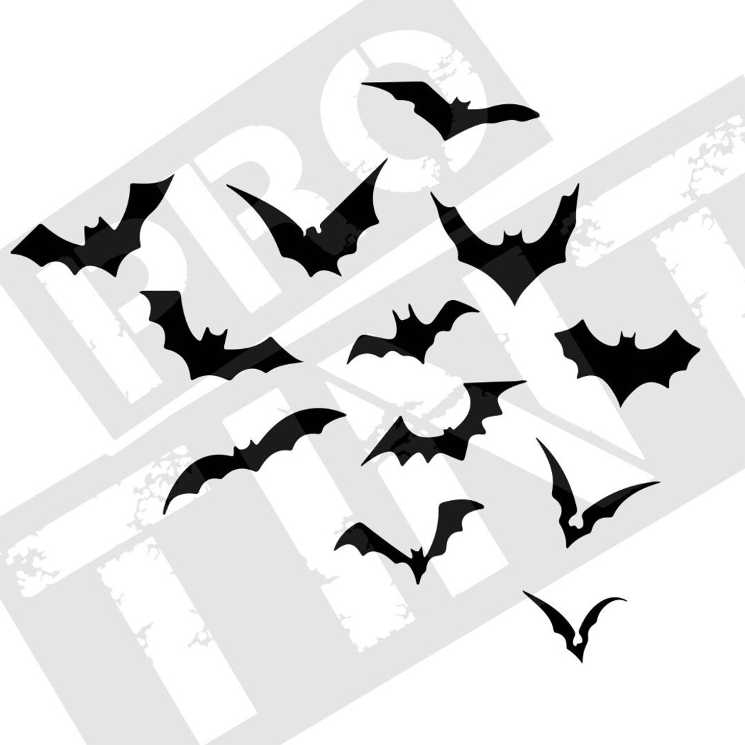 Bat Sticker Bat Sticker Pack Outdoor/indoor Halloween Decorations 15 Assorted Car ...