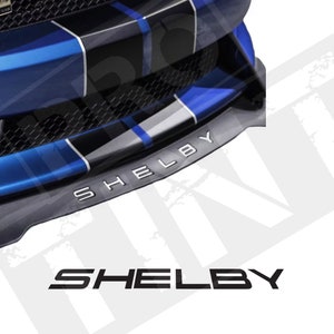 Shelby Mustang Bumper Text inlay decal kit Graphics  -  DIY Kit, easy to install, custom made, Custom Colours