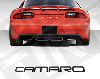 Camaro 4th Gen Trunk Text inlay decal kit Graphics  -  DIY Kit, easy to install, custom made, Custom Colours