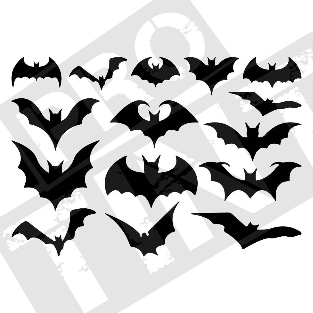 Bat Side Sticker Bat Sticker Pack Outdoor/indoor Halloween Decorations 15 Assorted Car ...