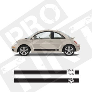 1998-2016 Volkswagen Beetle Bug Rocker Panel Vinyl Graphics Decals Stripes  -  Stripes Stickers Decal, DIY Stripes