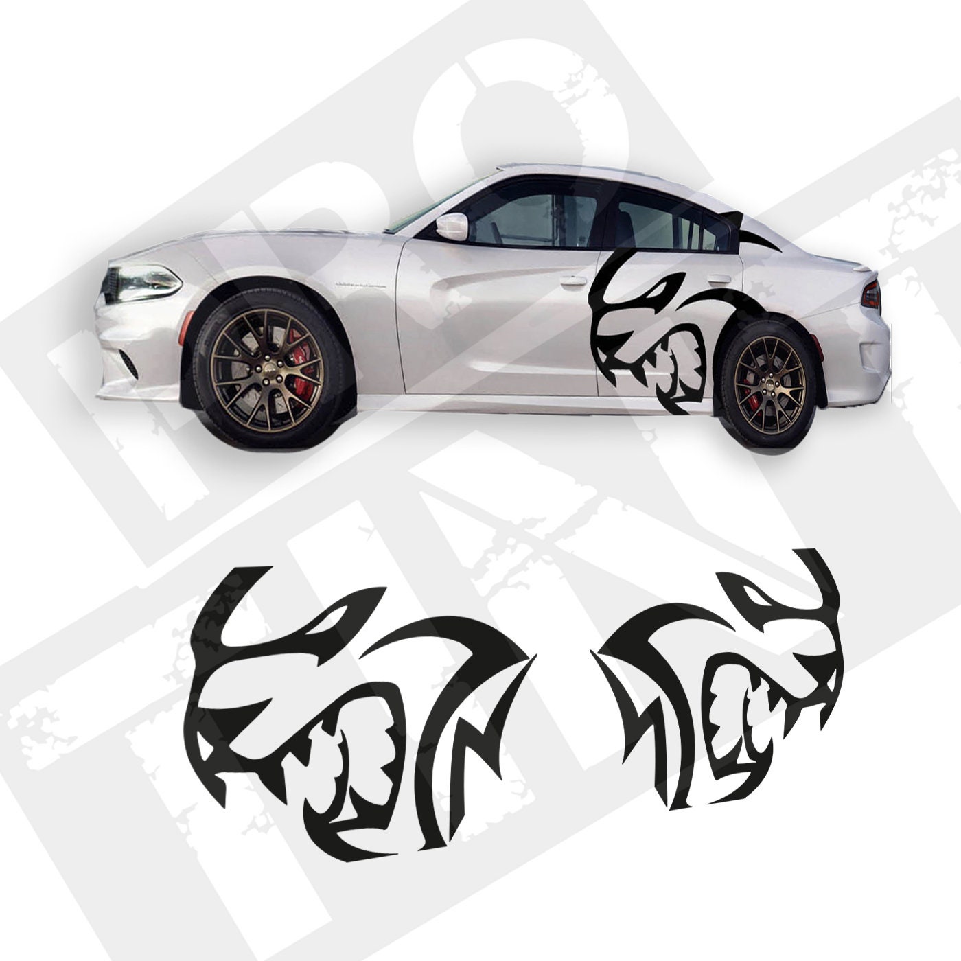 Dodge Charger 2015-2023 Hellcat Graphic Kit Stripes Stickers - Etsy
