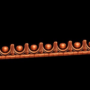 SWJ™ - Alambre de bisel de galería de cobre al 99 % con patrón de fleje de 12 pulgadas (5,44 × 0,66 mm) para cabujones - SWJ Supply™