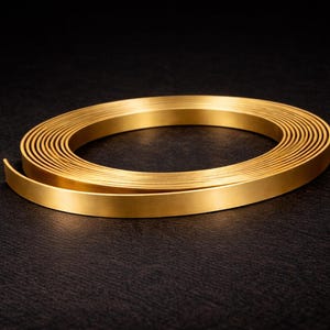 SWJ™ Brass Bezel Wire – 24 Gauge x 1/8" x 5 Feet (0.125" x 0.013" / 4.77 x 0.33mm) – Dead Soft Strip by SWJ Supply™