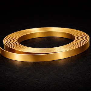 SWJ™ Brass Bezel Wire – 28 Gauge, 3/16" x 5 Feet – Dead Soft Brass Wire Strip by SWJ Supply