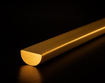 Alambre semicircular de latón SWJ™ – Calibre 10 x 2, 5 o 10 pies – Alambre de joyería suave para anillos, envolturas y proyectos de orfebrería / SWJ Supply™