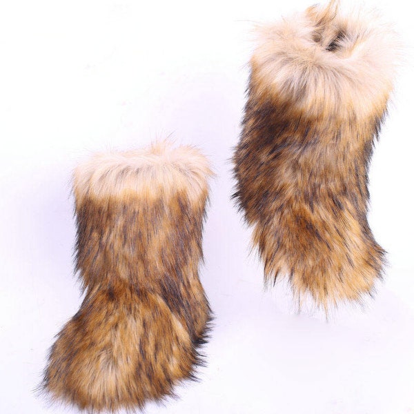 custom fur boots