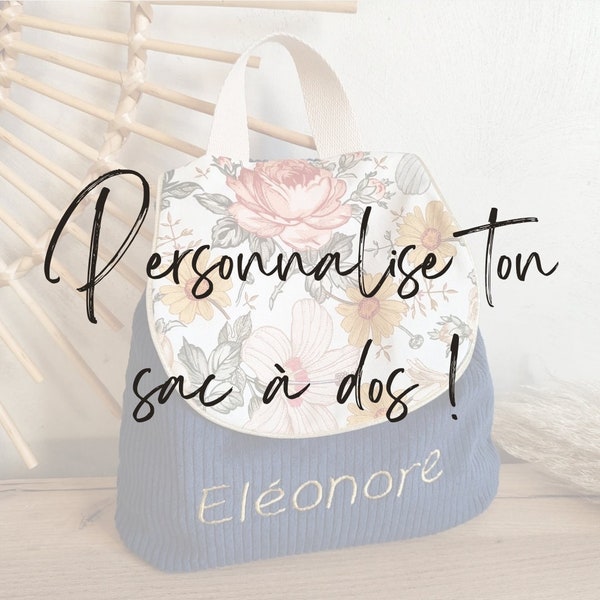 Sac à dos enfant personnalisé