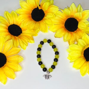 Bumble Bee Beaded Bracelet