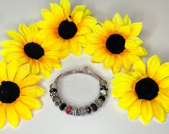 Black Charm Bracelet